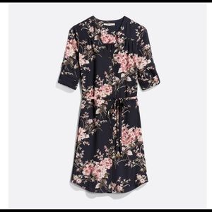 41 Hawthorn navy floral shirt dress